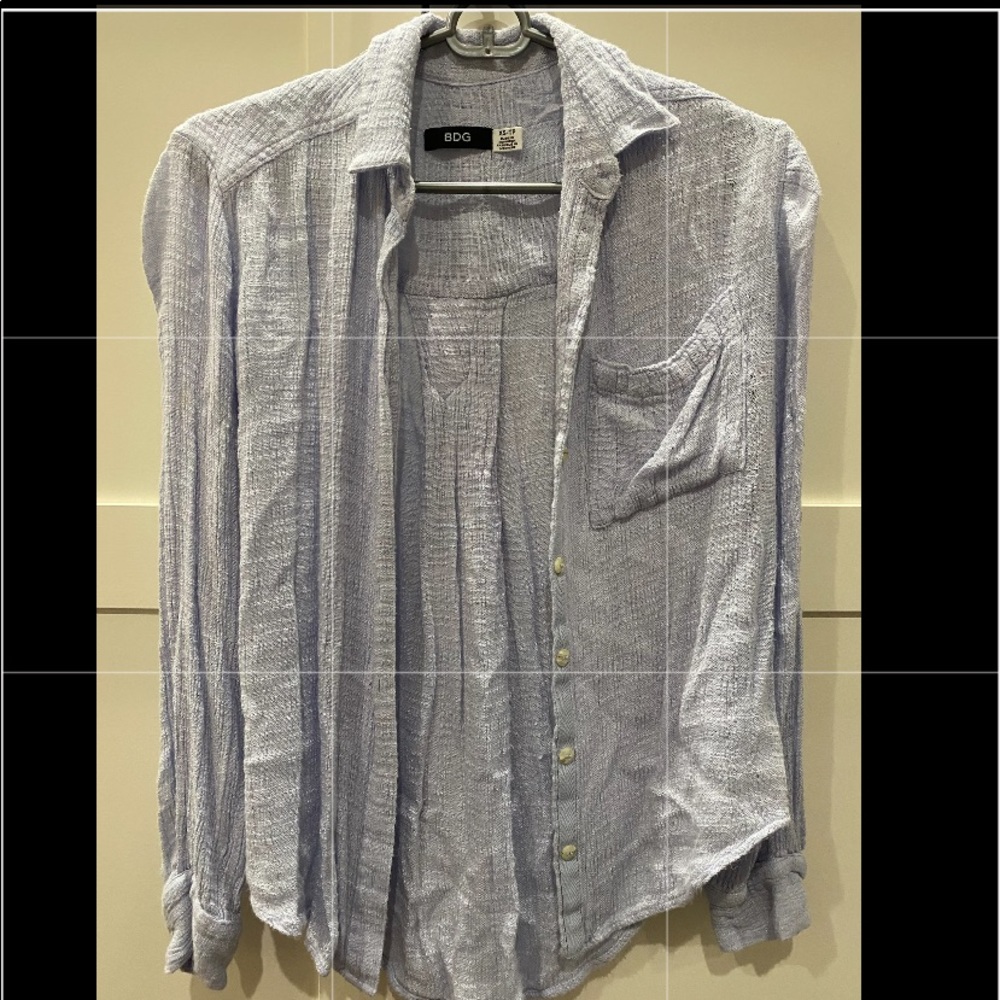 Blue button up / flannel